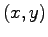 $(x,y)$