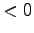 $< 0$