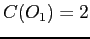 $C(O_1) = 2$