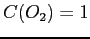 $C(O_2) = 1$