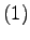$(1)$