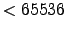 $< 65536$