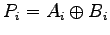 $P_i = A_i \oplus B_i$