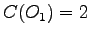 $C(O_1) = 2$