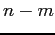 $n - m$